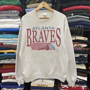 Vintage 90s MLB Atlanta Braves Sweatshirt, Retro Baseball Shirt For Mens Womens